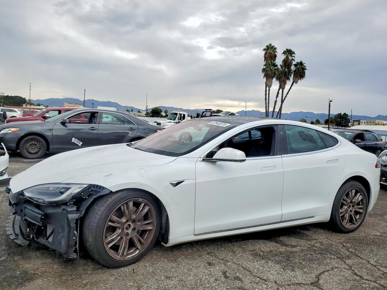 2021 Tesla MODEL S, λευκό, εισαγωγή ΗΠΑ — φωτο 1