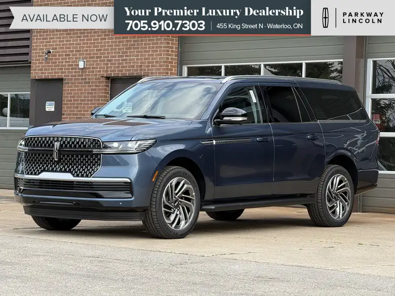 2027 Lincoln Navigator Premiere | 100A | HTD STEER WHEEL | LTHR, μπλε, 1 km, εισαγωγή Καναδάς — φωτο 1