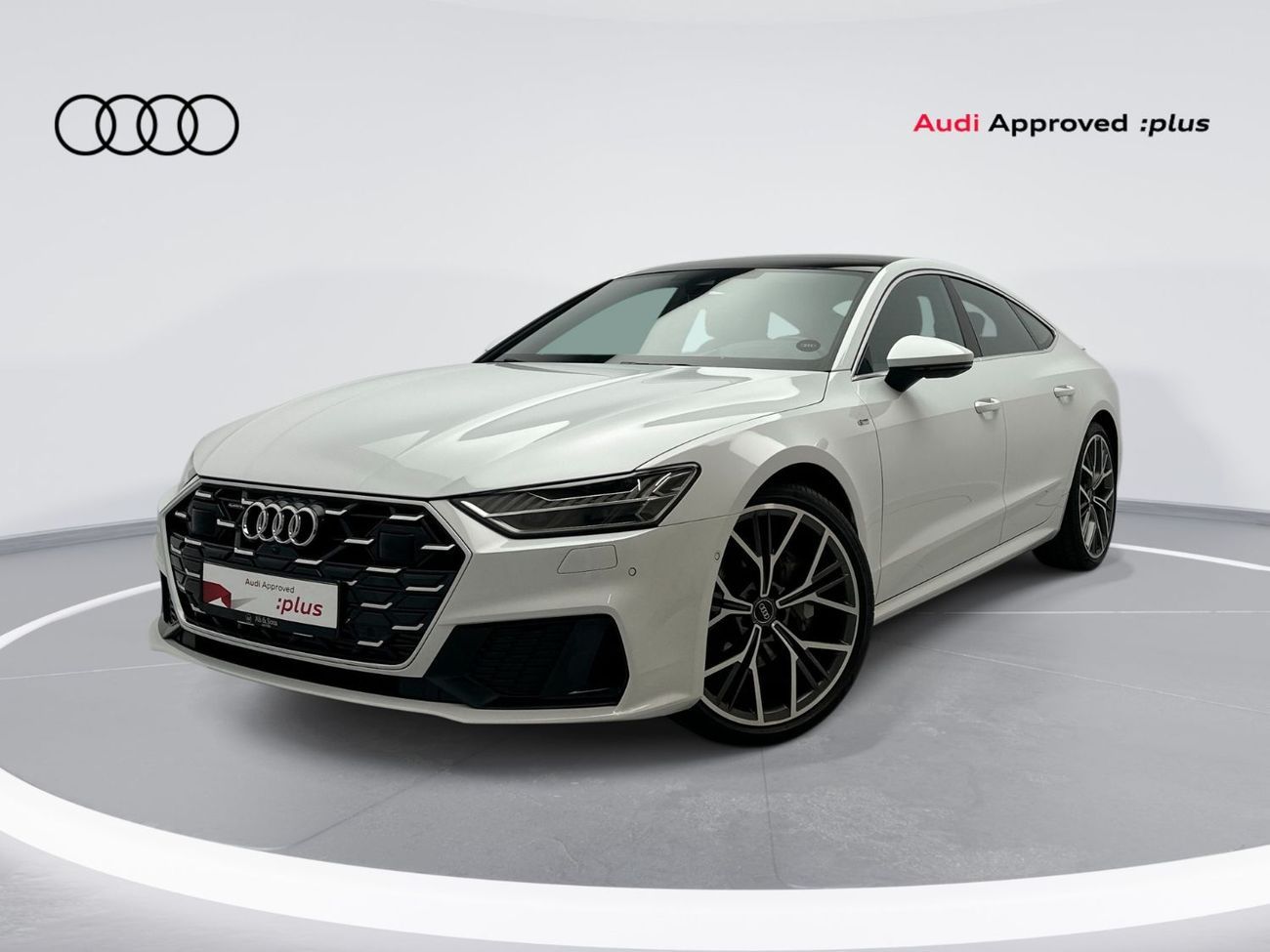 2024 Audi A7, λευκό, 9.807 km, εισαγωγή ΗΑΕ — φωτο 1