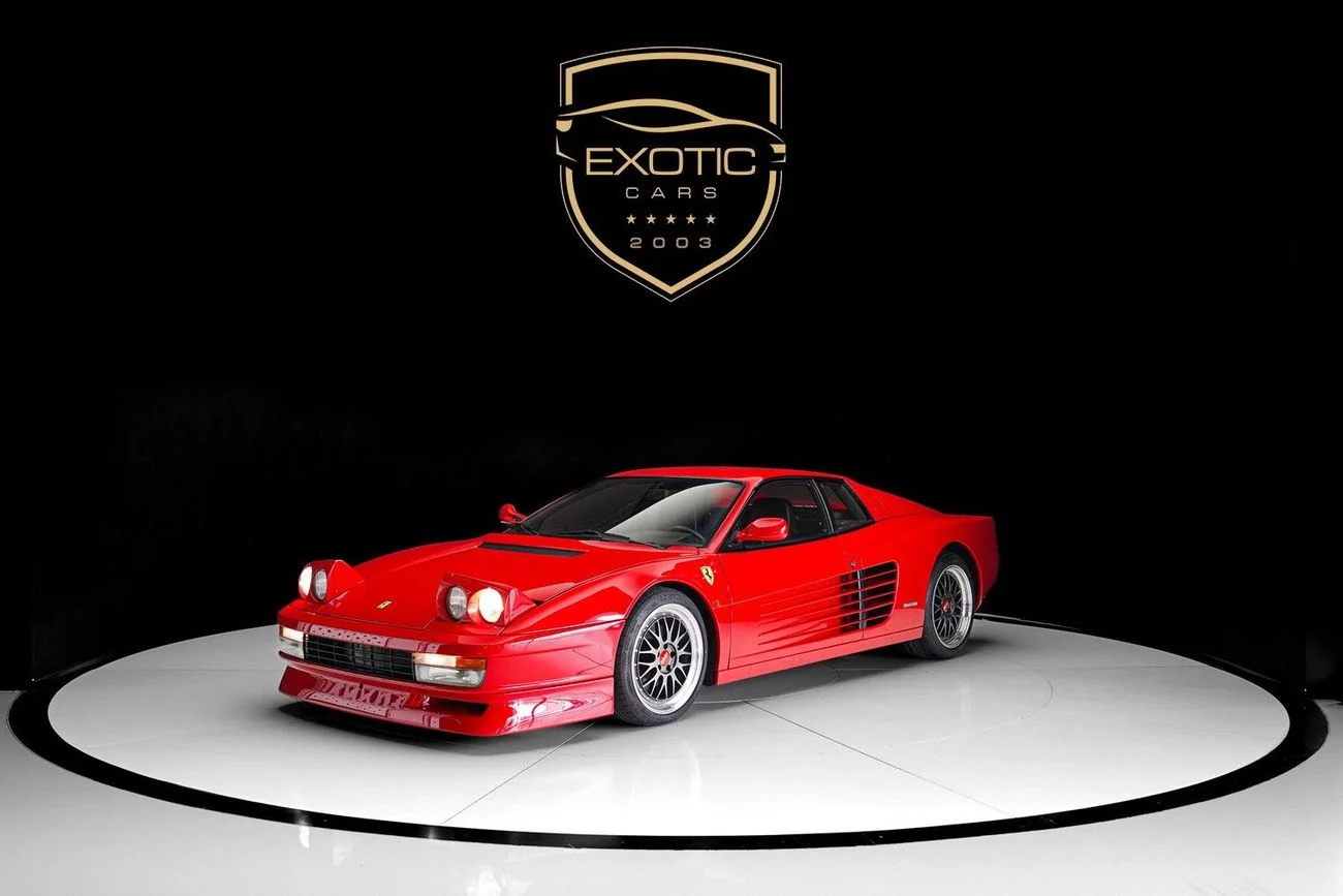1991 Ferrari Testarossa STD, κόκκινο, 17.000 km, εισαγωγή ΗΑΕ — φωτο 1
