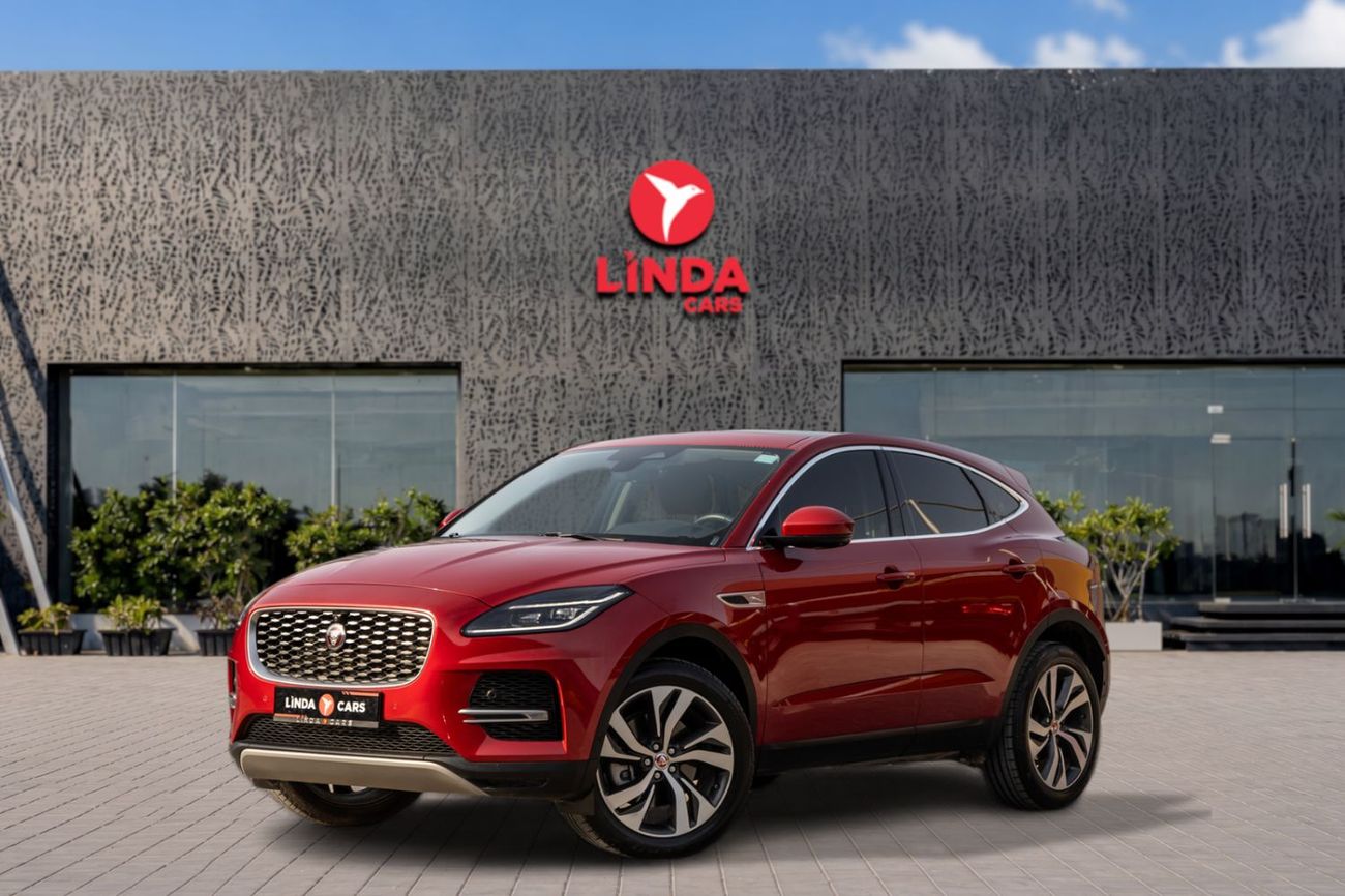 2021 Jaguar E-PACE SE, κόκκινο, 62.000 km, εισαγωγή ΗΑΕ — φωτο 1