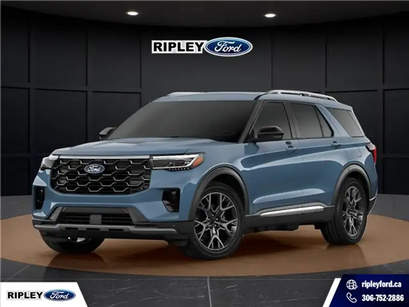 2027 Ford Explorer Platinum, μπλε, 0 km, εισαγωγή Καναδάς — φωτο 1