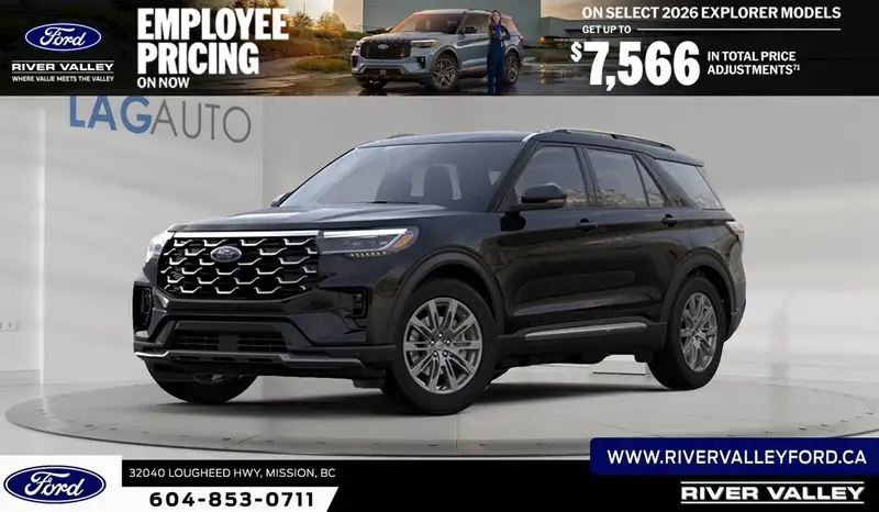 2027 Ford Explorer Platinum, μαύρο, 0 km, εισαγωγή Καναδάς — φωτο 1