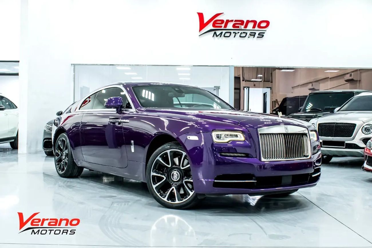 2017 Rolls-Royce Wraith STANDARD, μωβ, 75.000 km, εισαγωγή ΗΑΕ — φωτο 1