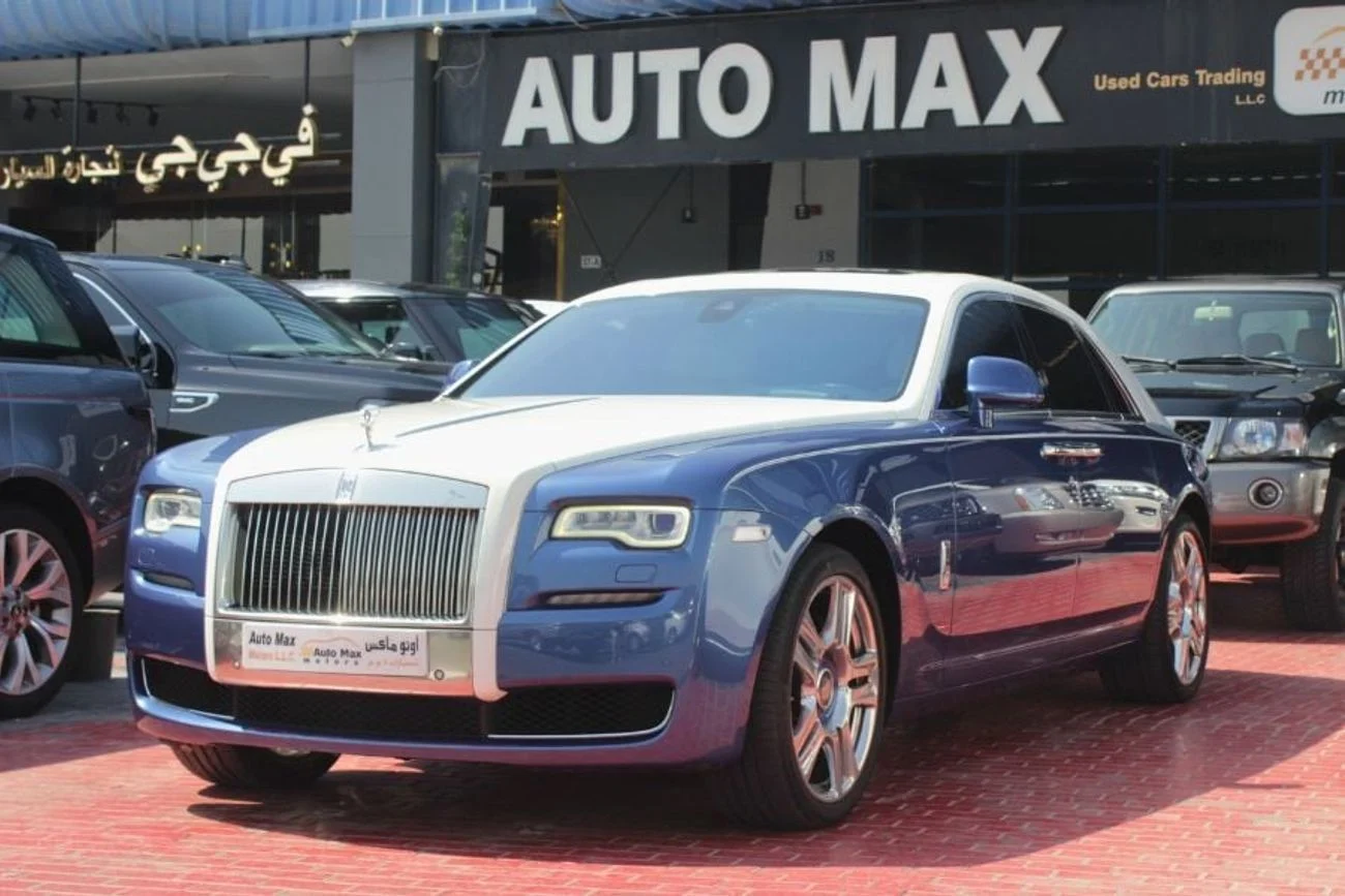 2016 Rolls-Royce Ghost SWB, μπλε, 70.000 km, εισαγωγή ΗΑΕ — φωτο 1