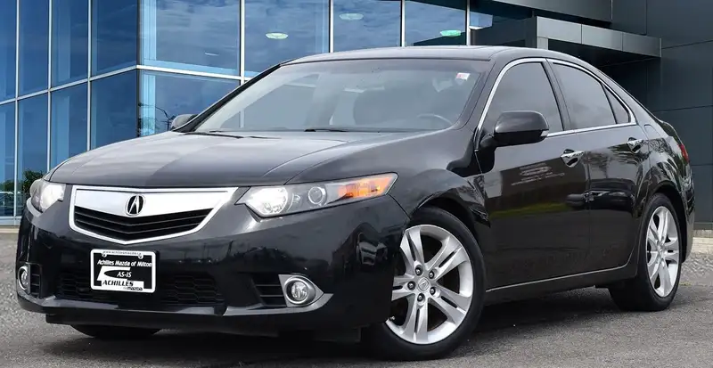 2012 Acura TSX Tech Pkg, μαύρο, 146.200 km, εισαγωγή Καναδάς — φωτο 1