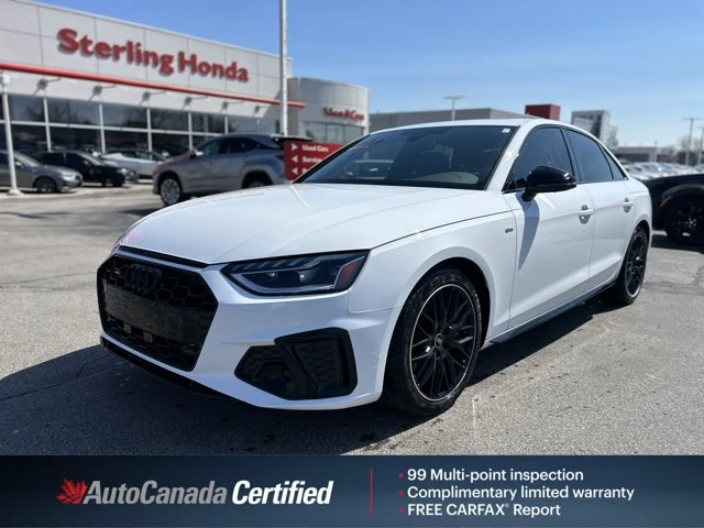 2024 Audi A4 Progressiv, λευκό, 33.369 km, εισαγωγή Καναδάς — φωτο 1