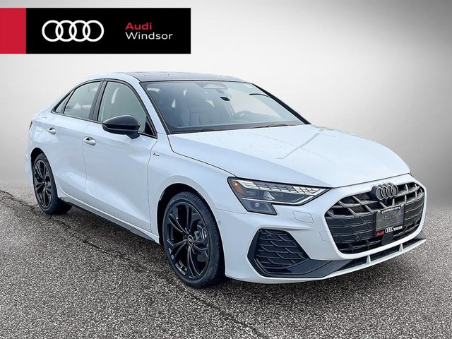 2026 Audi A3 Sedan Progressiv, λευκό, 14 km, εισαγωγή Καναδάς — φωτο 1