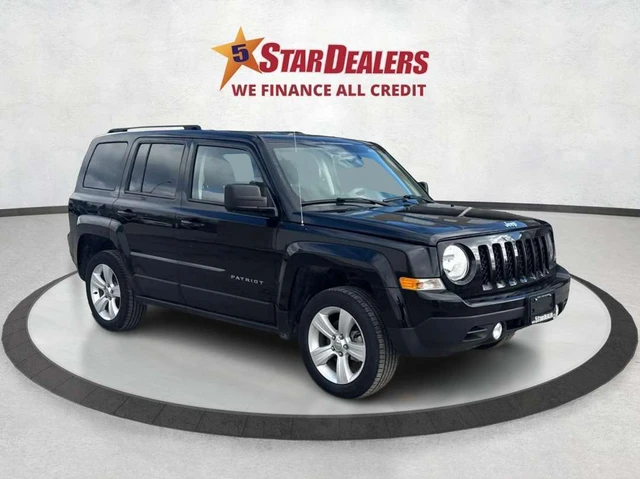 2015 Jeep Patriot CERTIFIED 4WD CLEAN WE FINANCE ALL CREDIT, μαύρο, 182.905 km, εισαγωγή Καναδάς — φωτο 1