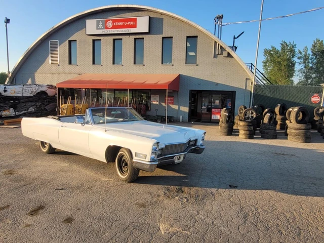 1968 Cadillac Deville, λευκό, 9.255 km, εισαγωγή Καναδάς — φωτο 1