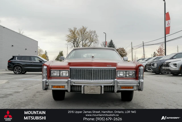 1976 Cadillac Eldorado CONVERTABLE, κόκκινο, 69.036 km, εισαγωγή Καναδάς — φωτο 3 z 19