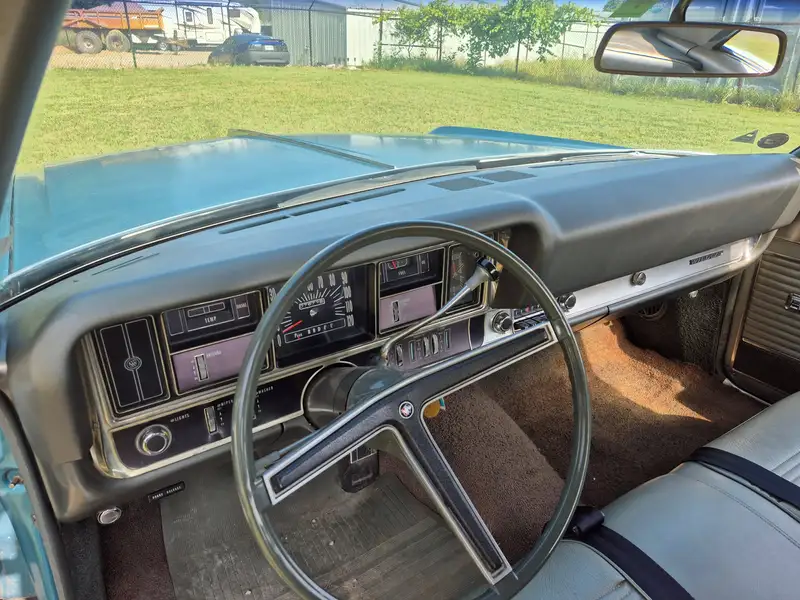 1968 Buick Roadmaster, μπλε, 12.476 km, εισαγωγή Καναδάς — φωτο 7 z 10
