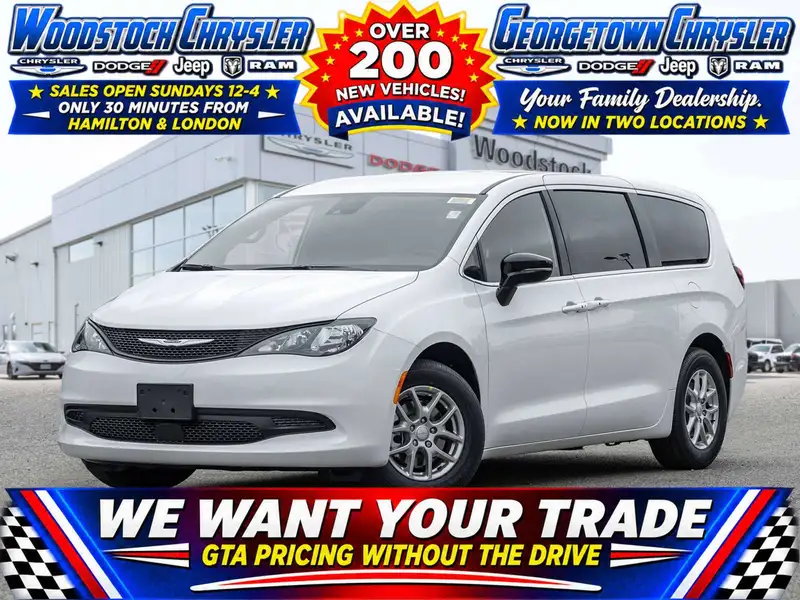 2027 Chrysler Grand Caravan SXT, λευκό, 0 km, εισαγωγή Καναδάς — φωτο 1