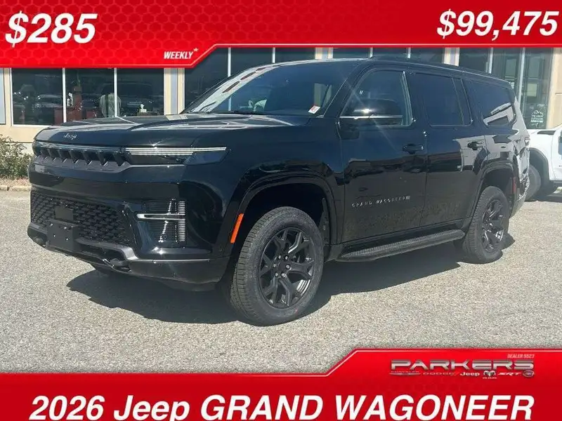 2026 Jeep Grand Wagoneer Limited Altitude, μαύρο, 0 km, εισαγωγή Καναδάς — φωτο 1