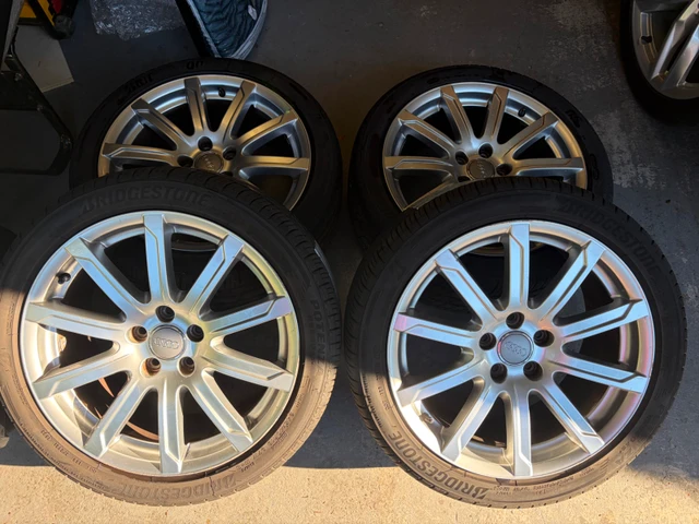 18" Audi OE Wheels+Bridgestone 245/40R18 Potenza RE980AS+ Tires, εισαγωγή Καναδάς — φωτο 1
