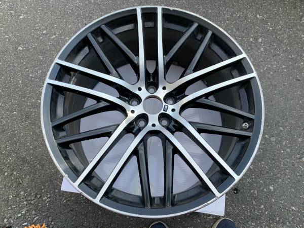 1 X single zadní 21X10 BMW Forged Style 650M rim good použitý cond, εισαγωγή Καναδάς — φωτο 1