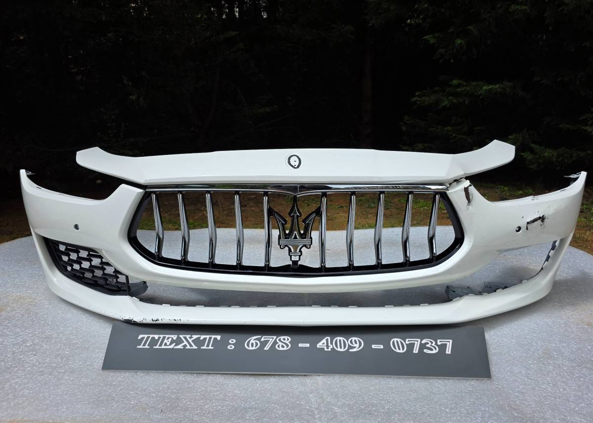 2014-2015-2016-2017 Maserati Ghibli přední nárazník Cover. OE. LOCAL P, εισαγωγή ΗΠΑ — φωτο 1