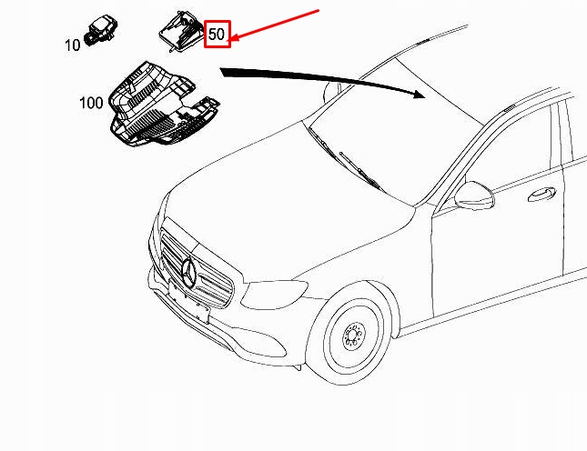 MERCEDES-BENZ E W213 Jednostka sterujaca kamera wielofunkcyjna A2139004011, Σε απόθεμα στην ΕΕ — φωτο 1