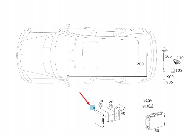 Mercedes-benz Ml W164 Jednostka Sterujaca Kamera Cofania A1648205385, Σε απόθεμα στην ΕΕ — φωτο 1