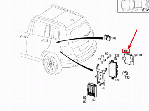 MERCEDES-BENZ GLE W166 Jednostka sterujaca kamera cofania A0009019700, Σε απόθεμα στην ΕΕ — φωτο 1