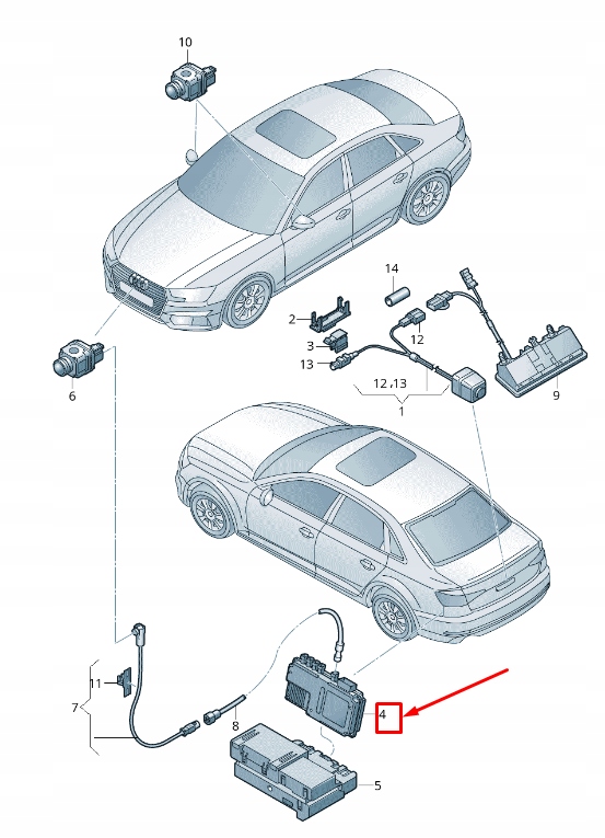 OEM komponent 4M0907428F — Audi A5, Σε απόθεμα στην ΕΕ — φωτο 1