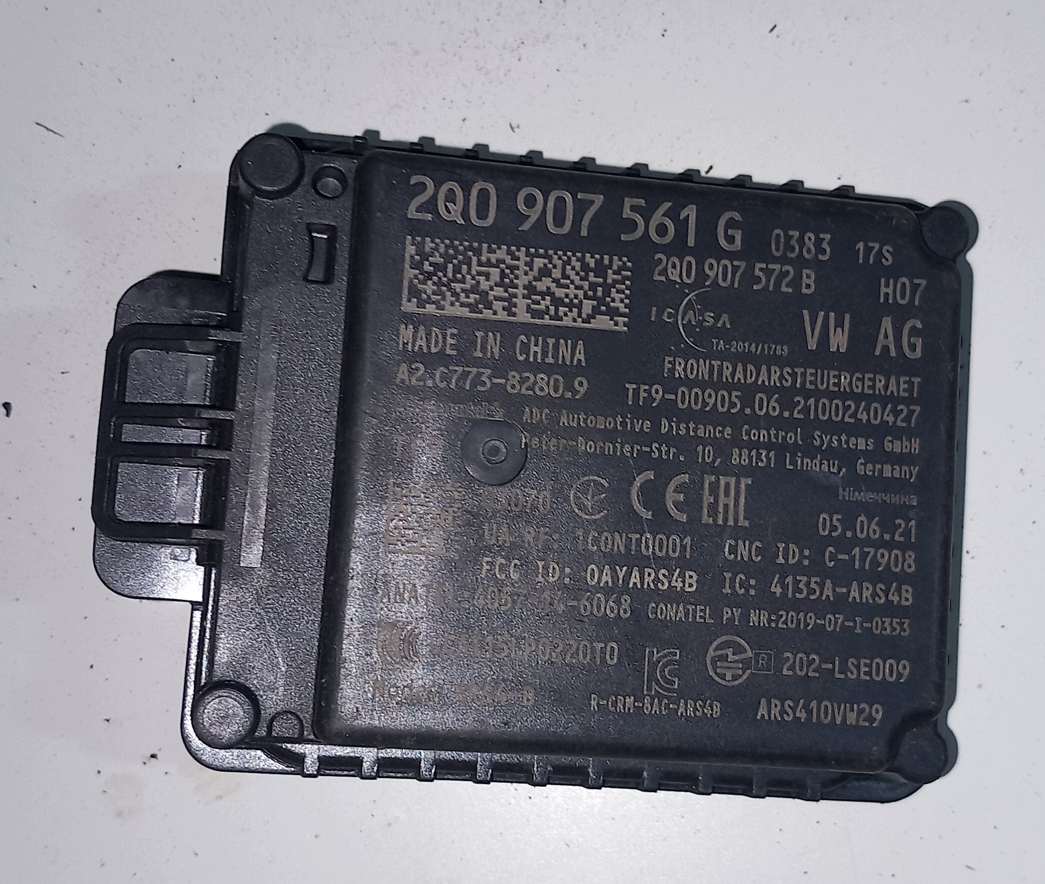 Radar 2Q0907561G — Audi, Σε απόθεμα στην ΕΕ — φωτο 1