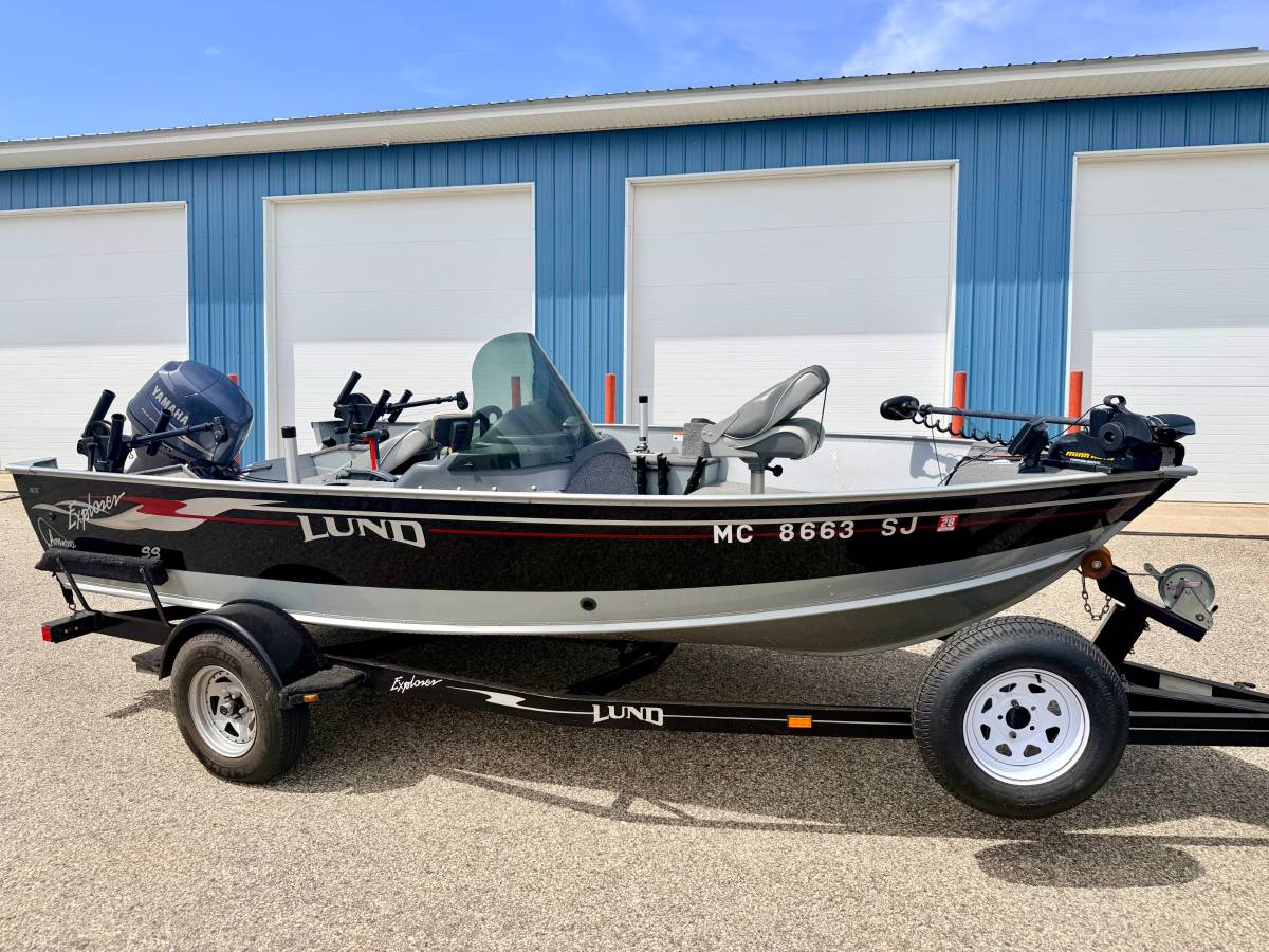 2003 Lund 1675 SS Adventure Explorer w/ 60 HP Yamaha & Great Lakes Tro, εισαγωγή ΗΠΑ — φωτο 1