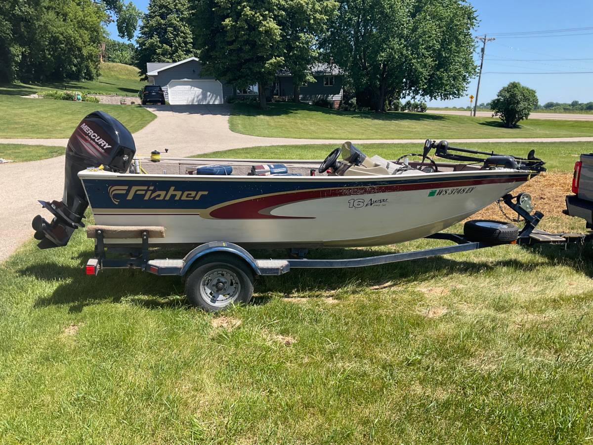 2000 Fisher Deep V Fishing boat with newer Mercury 60 4 Stroke, εισαγωγή ΗΠΑ — φωτο 1