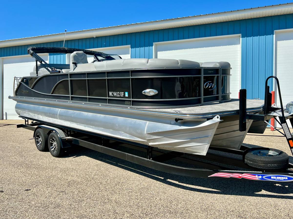 2018 Manitou TriToon MD 25 w/ 300 HP Yamaha & Trailer Package, εισαγωγή ΗΠΑ — φωτο 1