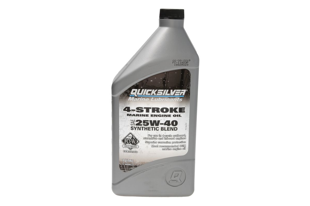 QUICKSILVER Olej na motorů 4T 25W40 1l syntetyczny, Σε απόθεμα στην ΕΕ — φωτο 1