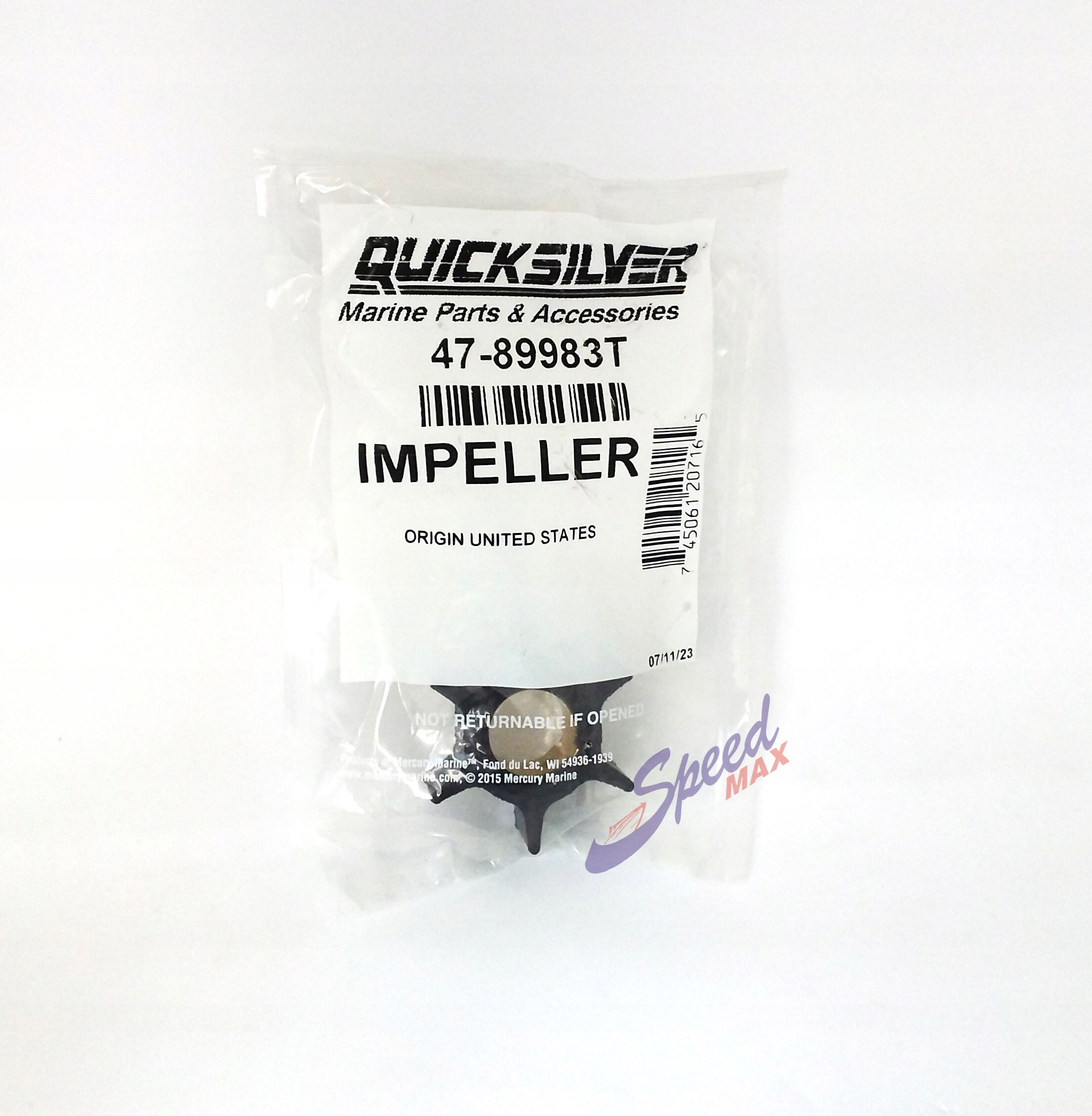 Wirnik pompy wody Quicksilver 47-89983T, Σε απόθεμα στην ΕΕ — φωτο 1