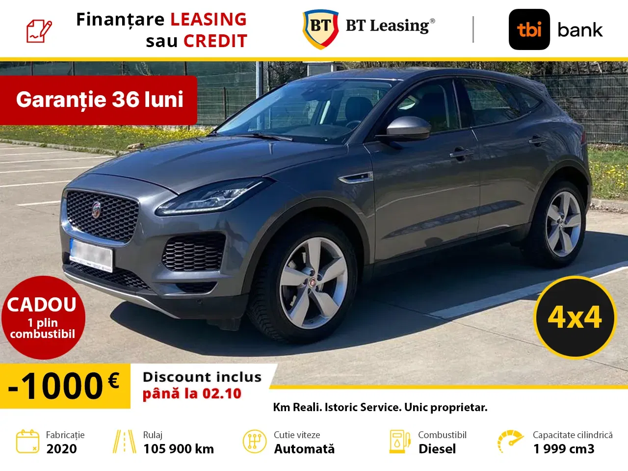 2020 Jaguar E-Pace, 105.900 km, Ρουμανία — φωτο 1