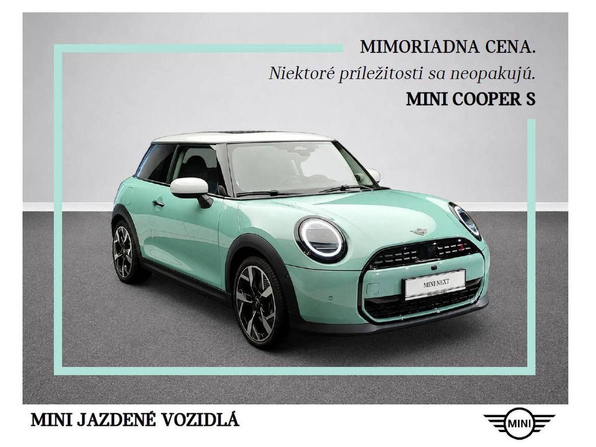 2024 MINI Cooper, 11.418 km, Σλοβακία — φωτο 1