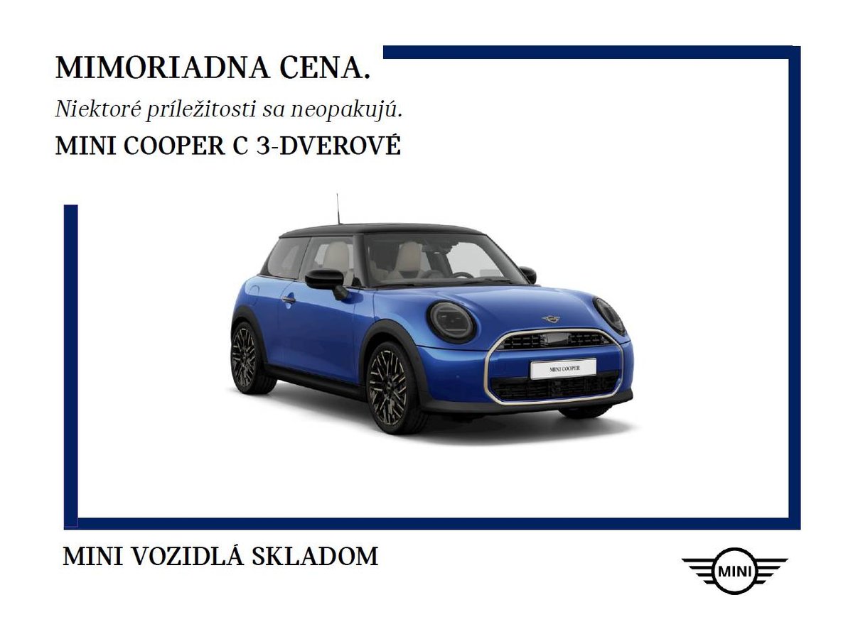 2024 MINI Cooper, 0 km, Σλοβακία — φωτο 1