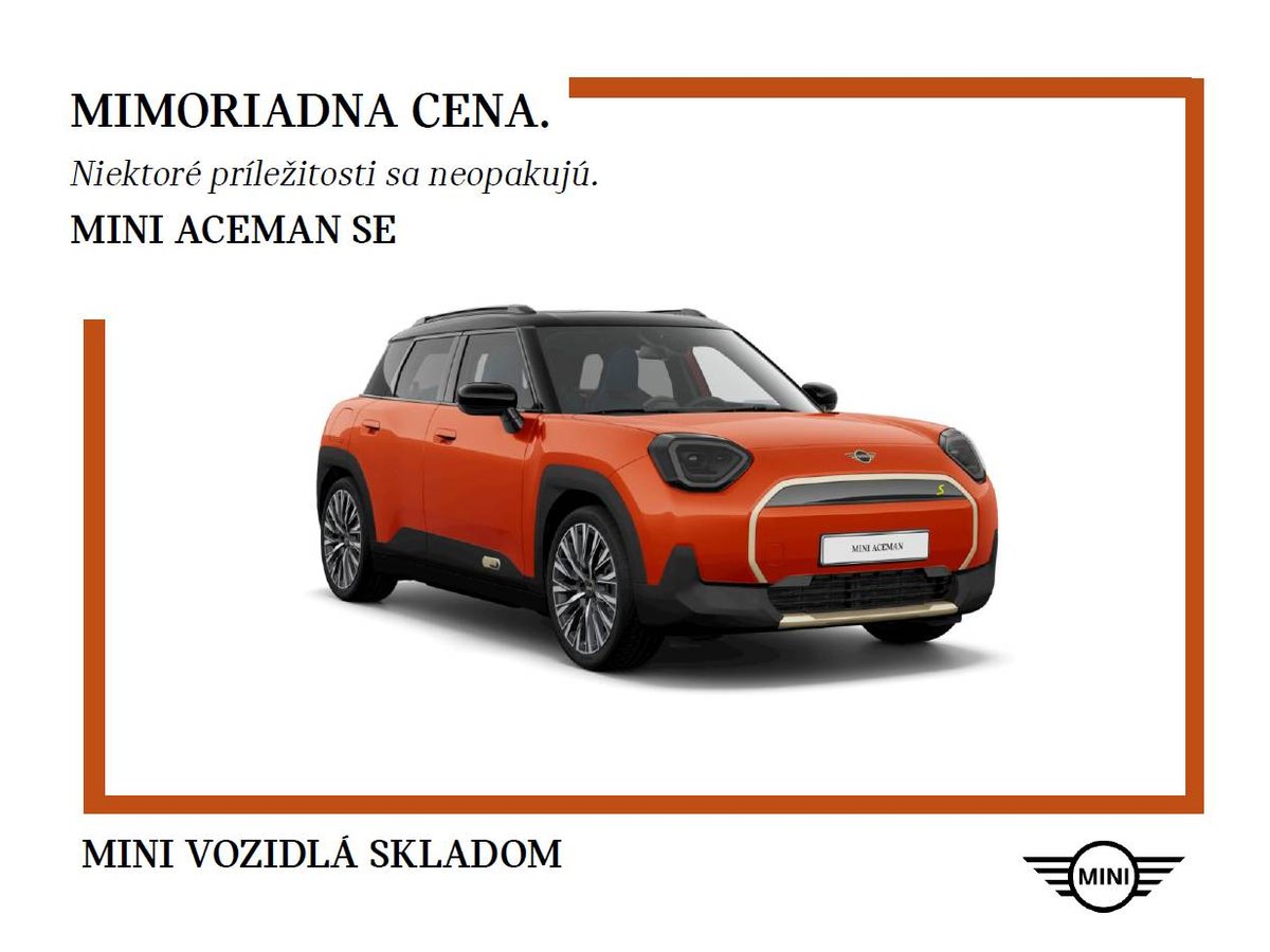 2024 MINI Aceman, 0 km, Σλοβακία — φωτο 1