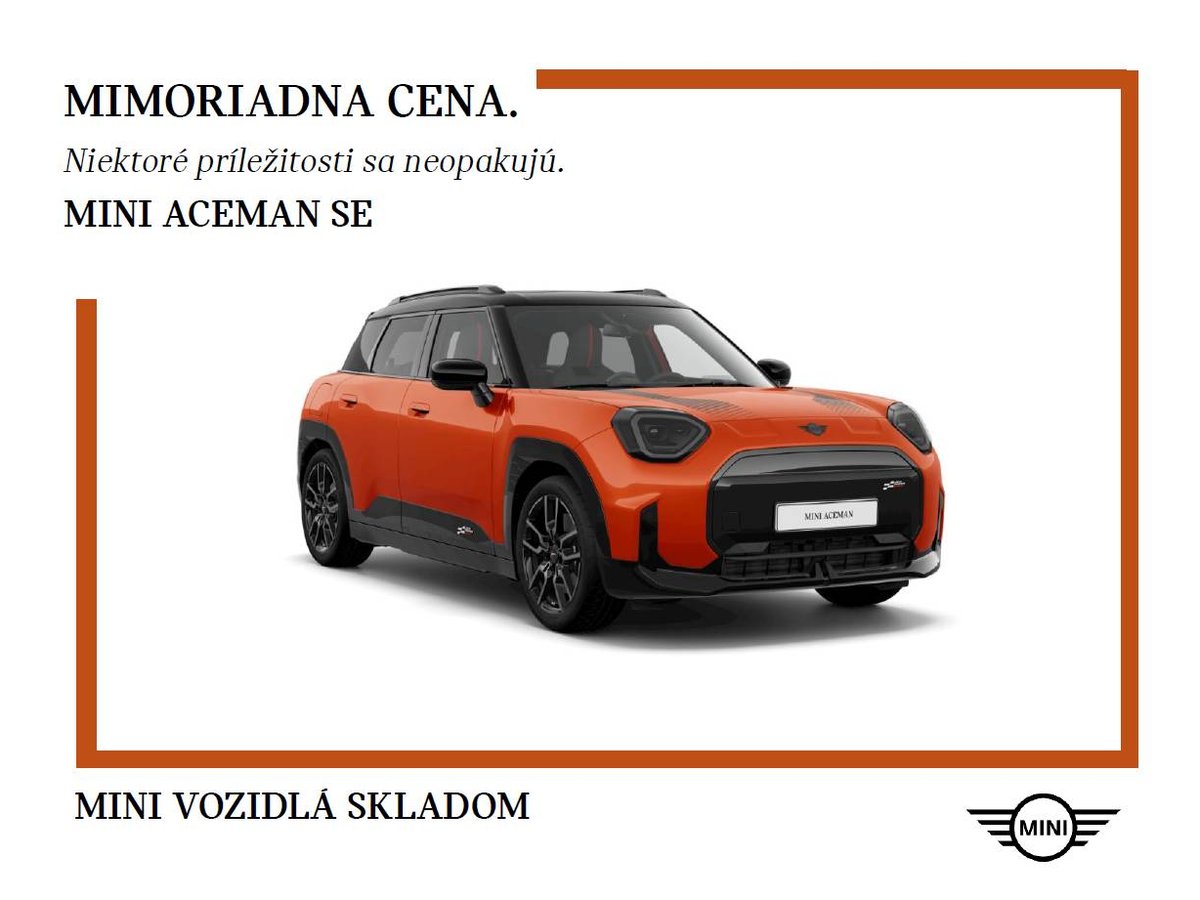 2024 MINI Aceman, 0 km, Σλοβακία — φωτο 1