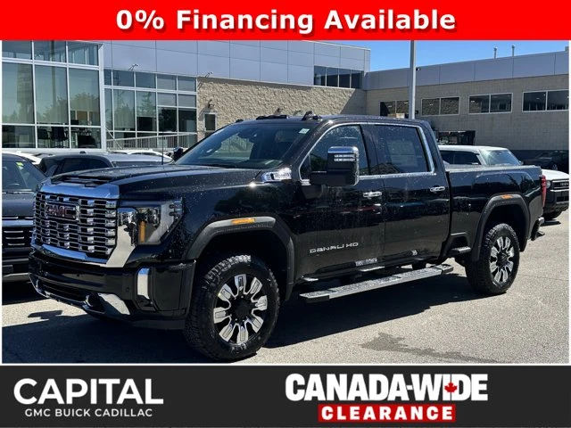 2026 GMC Sierra 3500 HD Denali, μαύρο, 7 km, εισαγωγή Καναδάς — φωτο 1