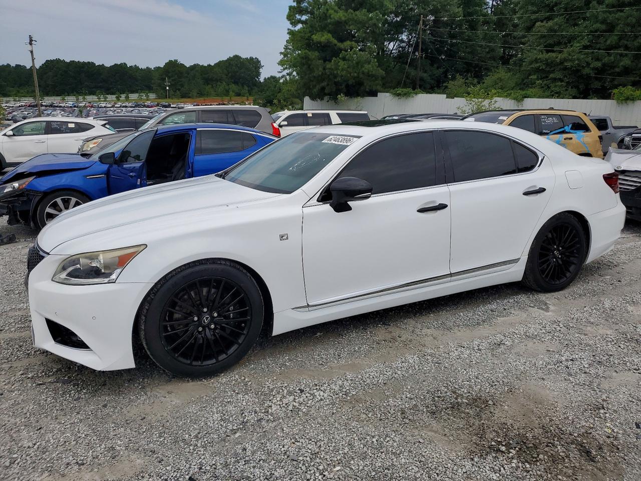 2015 Lexus LS 460, λευκό, 264.979 km, εισαγωγή ΗΠΑ — φωτο 1