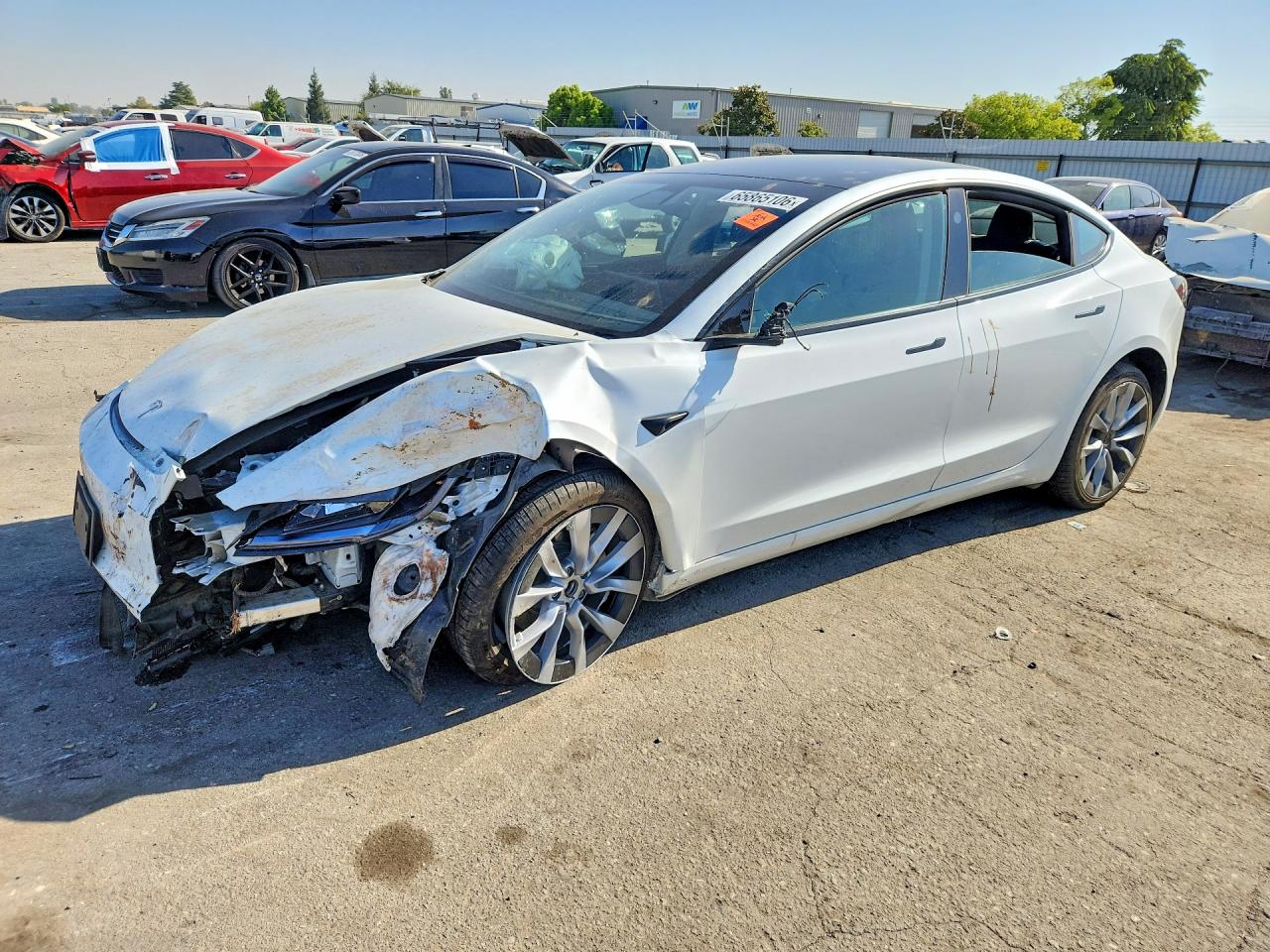2025 Tesla MODEL 3, λευκό, εισαγωγή ΗΠΑ — φωτο 1